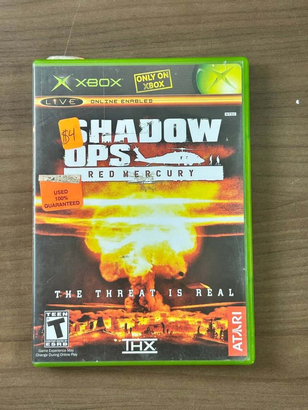 Shadow Ops Red Mercury Microsoft Xbox 2004 NTSC Disc & Case No Manual